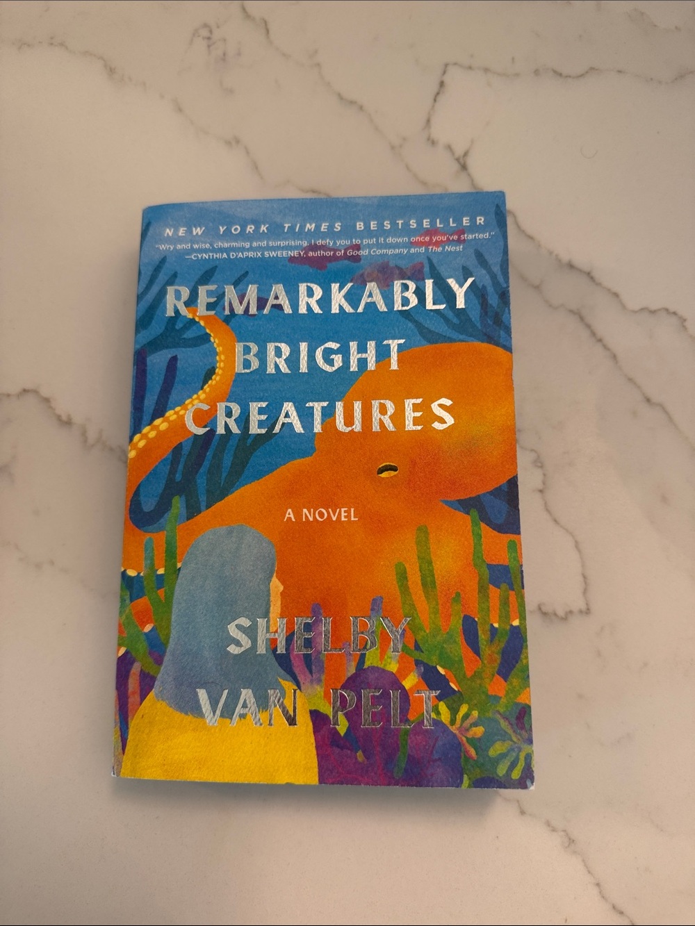 Remarkably Bright Creatures Paperback - Orange & Blue Cover
